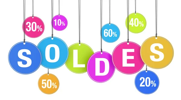 Soldes Shopping Concept — Stock Photo, Image