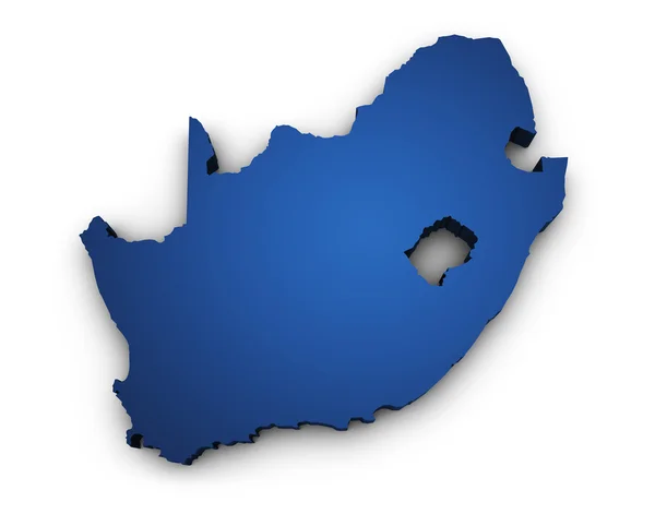 Map Of South Africa 3d Shape — Stock Photo, Image