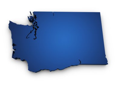 washington 3d şekil Haritası