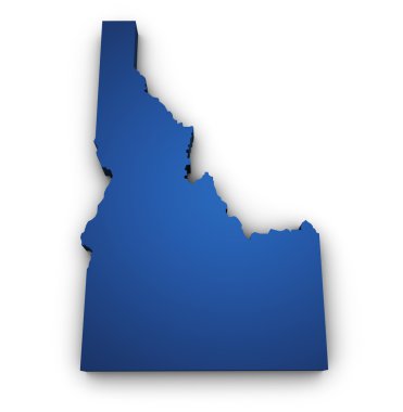 Idaho 3d şekil Haritası