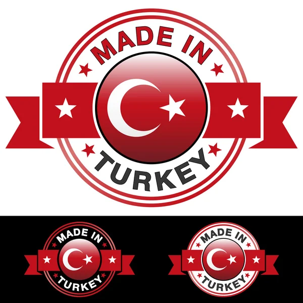 Gemaakt in Turkije — Stockvector