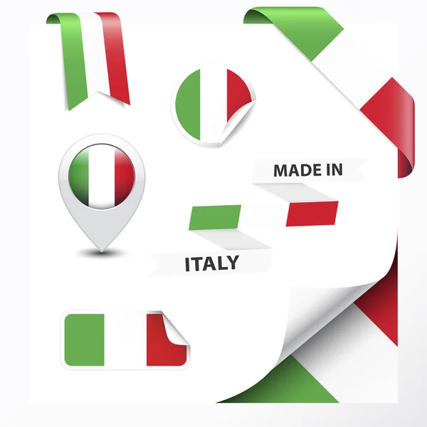 Hecho en Italia Colección — Vector de stock