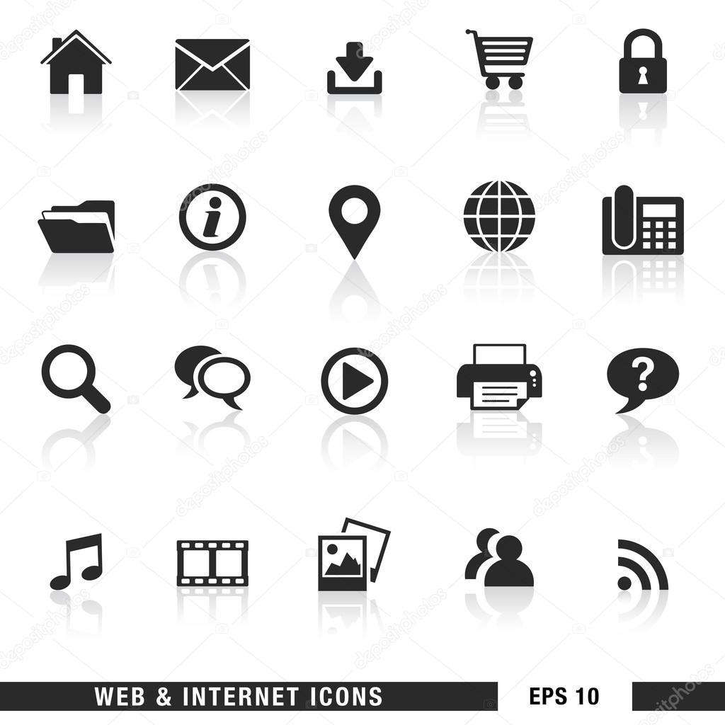 Web And Internet Icons Stock Vector Image by ©NiroDesign #41519227