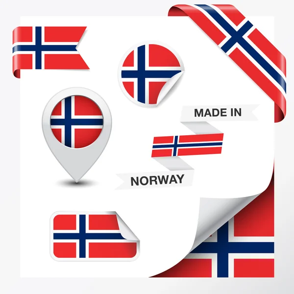 Gjort i Norge samling — Stock vektor