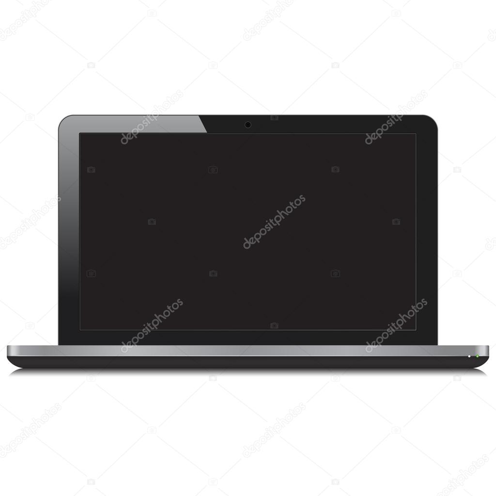 Laptop Computer With Black Screen
