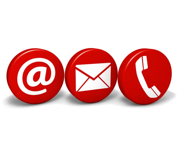 Web Contact Us Icons — Stock Photo, Image