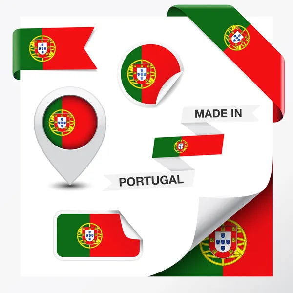 Gemaakt in portugal collectie — Stockvector