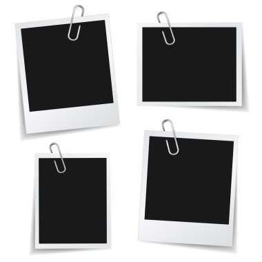 Photo Frame Paper Clip clipart