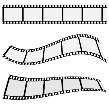 Sinema film şeridi seti