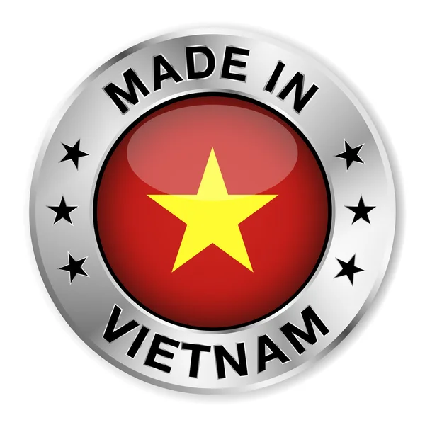 Hecho en Vietnam — Vector de stock