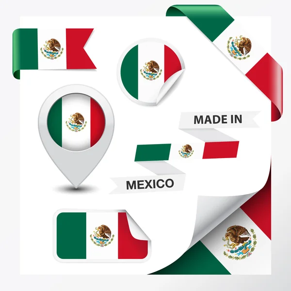 Colección Made in México — Archivo Imágenes Vectoriales