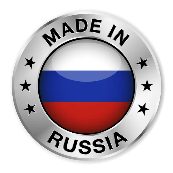 Hecho en Rusia — Vector de stock