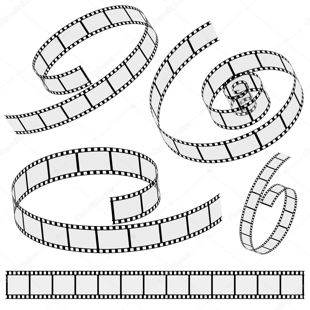 Cinema Film Strip Collection — Stock Vector © NiroDesign 45116229
