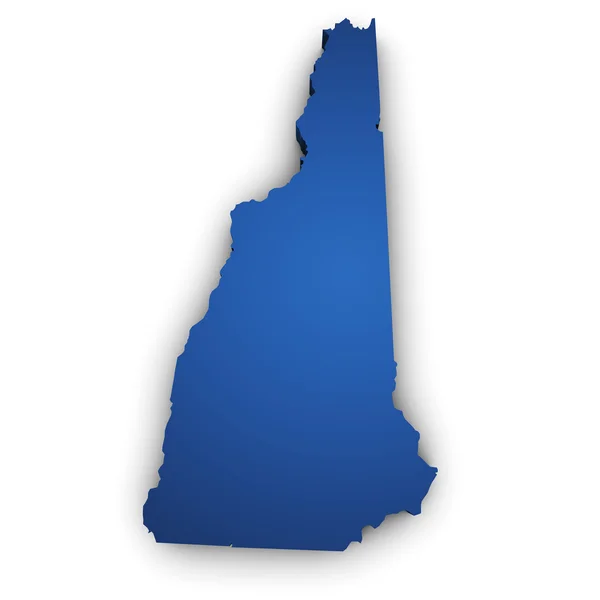 Mappa del New Hampshire State 3d Shape — Foto Stock