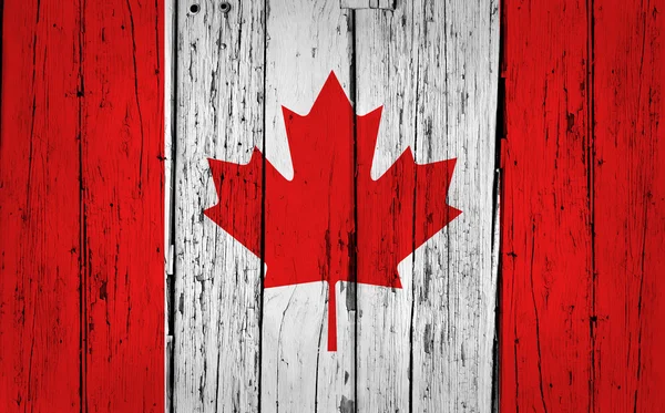 加拿大国旗 grunge 背景 — 图库照片