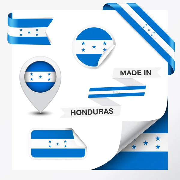 Made In Honduras Collezione — Vettoriale Stock