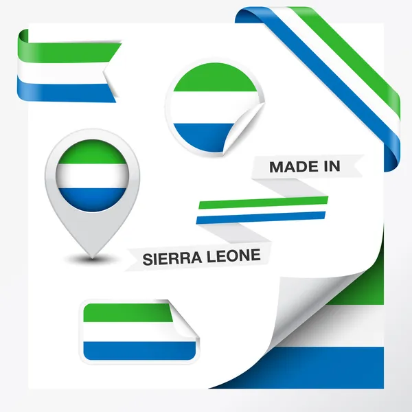 Collection Made In Sierra Leone — Image vectorielle