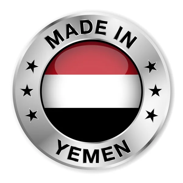 Gefertigt im Jemen — Stockvektor