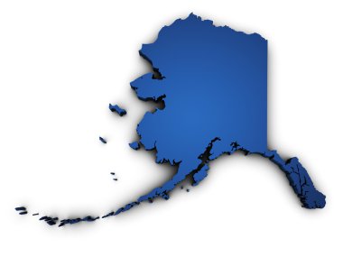 alaska 3d şekil Haritası