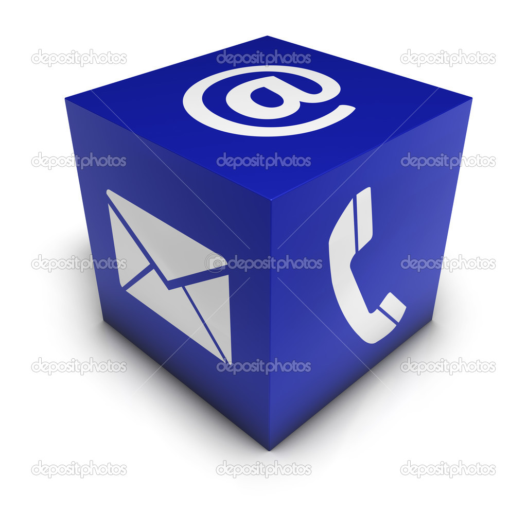 Contact Us Web Icon Cube