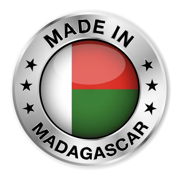 Hecho en madagascar — Vector de stock