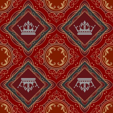 Dikişsiz vintage. duvar kağıdı deseni. vektör