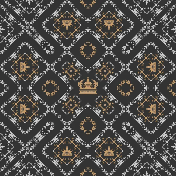 Vintage sin costuras. Fondos de pantalla Patrón. Vector — Foto de stock gratis