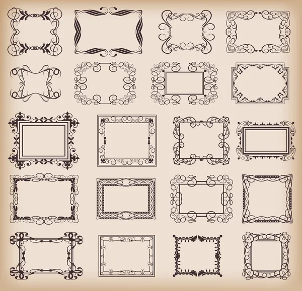 Vector set. Frame. Vintage Elements for your design. — Stock Vector