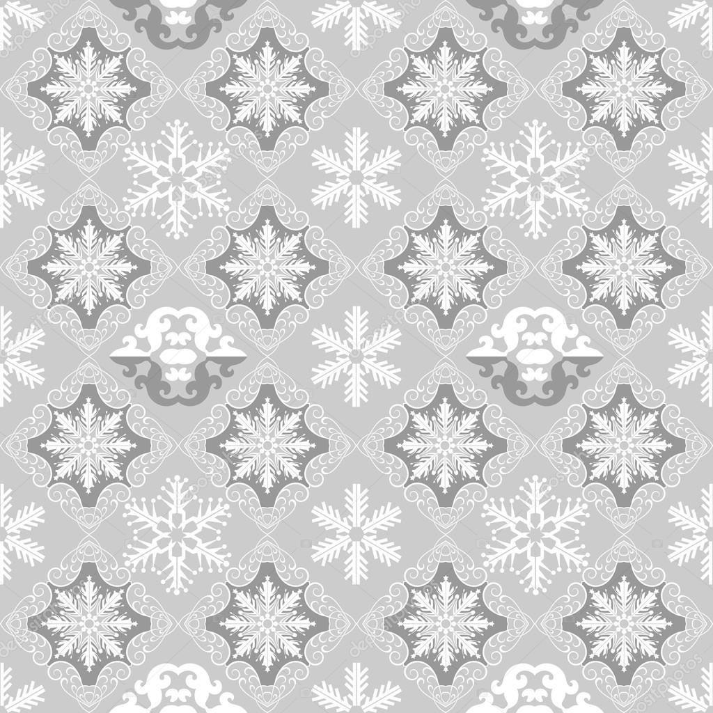 Christmas Wallpaper Seamless. Pattern. Retro.