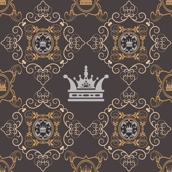 Seamless Vintage. Wallpaper Pattern.