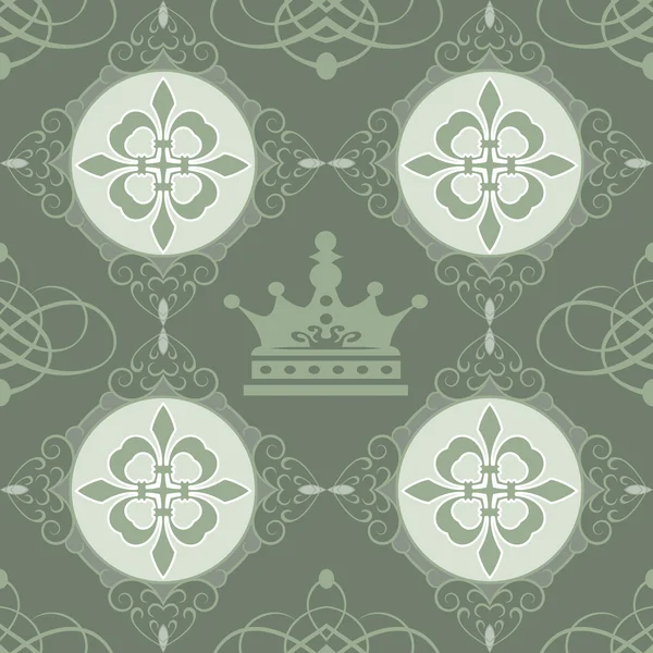 Seamless Vintage. Wallpaper Pattern. — Stock Vector