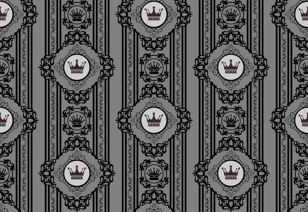 Background retro: wallpaper, pattern, seamless, vector, vintage background texture — Stockvector