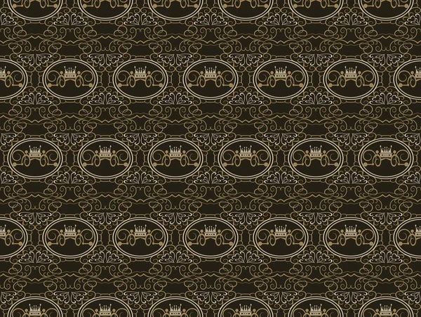 Achtergrond retro: behang, patroon, naadloze — Stockvector