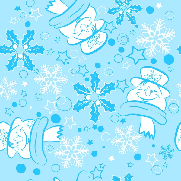 シームレスなパターン。抽象的なクリスマス背景。あなたの設計のためのベクトル図. — ストックベクタ