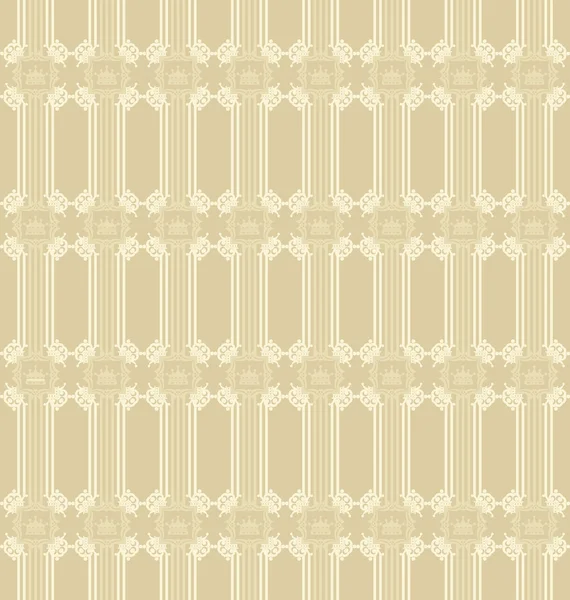 Achtergrond retro: wallpaper, patroon — Stockvector