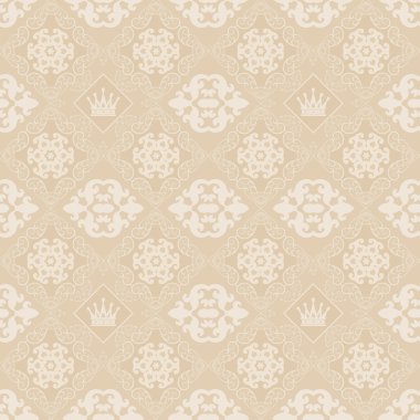 seamless modeli. Vintage çiçek background. desen retro.
