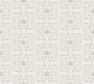 damasko dekoratif duvar kağıdı duvar için vintage Dikişsiz desen vektör