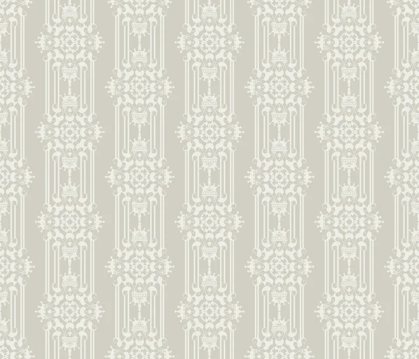 织锦缎装饰墙纸墙矢量老式的无缝模式 — 图库矢量图片