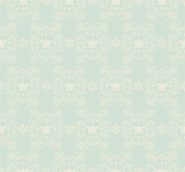 Damasco fondo de pantalla decorativo para las paredes vector vintage patrones sin costuras — Archivo Imágenes Vectoriales