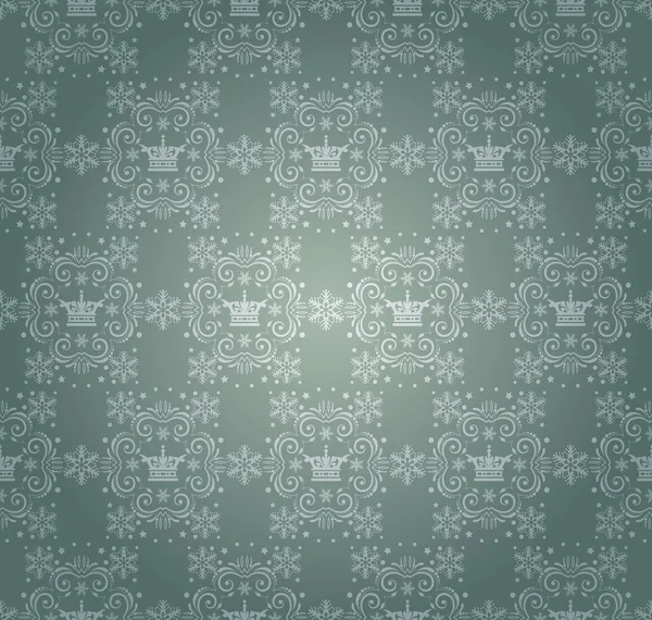 Damask decorative wallpaper. vector vintage pattern. — Stock Vector