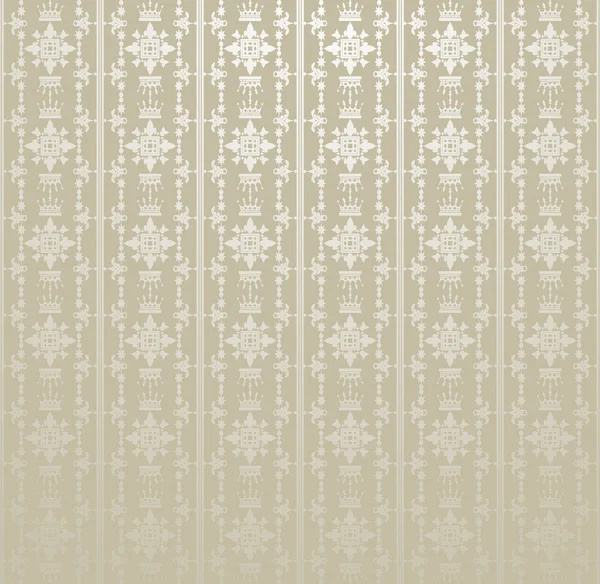 Damasco decorativo papel de parede. vetor vintage padrão . — Vetor de Stock