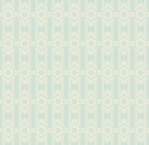 Damasco fondo de pantalla decorativo para las paredes vector vintage patrones sin costuras — Vector de stock