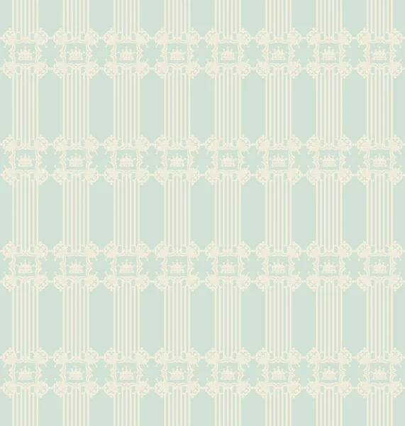 Damask decorative wallpaper for walls vector vintage seamless patterns — Stock Vector