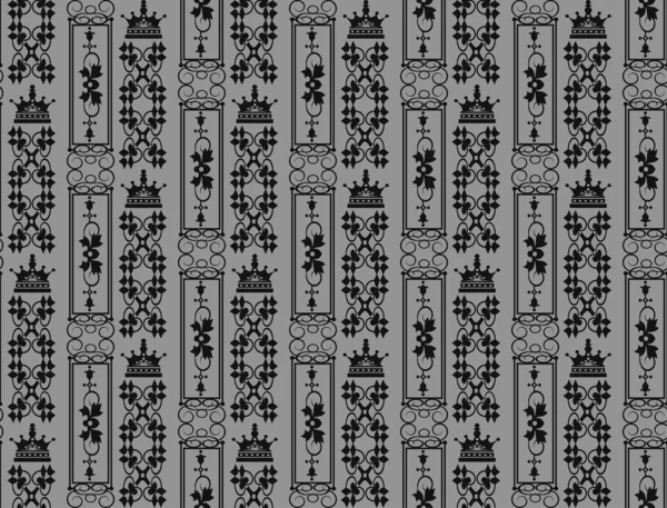 Damaškové dekorační tapety na stěny vektorové vinobraní bezešvé vzory — Stockový vektor