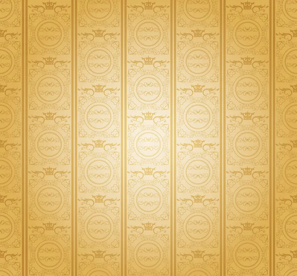 Damask decoratieve achtergrond. vintage patroon vector. — Stockvector