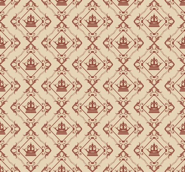 Damask decorative wallpaper for walls vintage seamless patterns — Stock Photo, Image