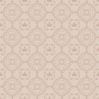 damasko dekoratif duvar kağıdı duvar için vintage Dikişsiz desen vektör