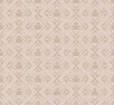 damasko dekoratif duvar kağıdı duvar için vintage Dikişsiz desen vektör