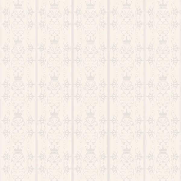 Дамаські декоративні шпалери для стін Векторні вінтажні безшовні візерунки — стоковий вектор