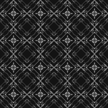 damasko dekoratif duvar kağıdı duvar için vintage Dikişsiz desen vektör